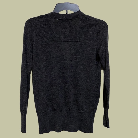 EUC LOFT Charcoal Gray cardigan, size XSP - Picture 2 of 4